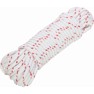 LUX Uže Standard, 12 mm, bijelo-crveno