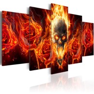 Slika Fiery skull 200x100