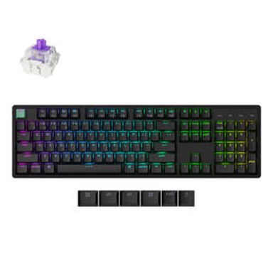 KEYCHRON Gaming tipkovnica K10 HE, mehanička, Gateron 2.0 magnetic prekidači, bežična, US raspored, crna