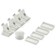 HOME & MARKER® Magnetne sigurnosne brave MAGCLASP 4+1, bijela