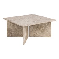 ACTONA Stolić za kavu Vega 90x90 cm bež mramorni