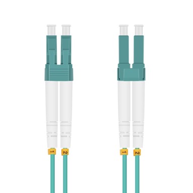 HELOS Optički patch kabel OM3 Duplex LSZH 3,0 mm LC/LC, aqua, 1,0 m