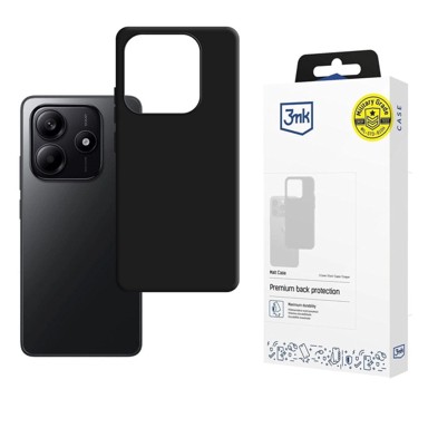 3MK Etui Matt Case, Xiaomi Redmi Note 14 4G, crni mat