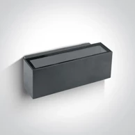 Zidna LED svjetiljka, 2x6W, 3000K, 2x420 lm, 230V, IP54, DM67374A/AN/W, antracit
