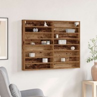 Vitrina kabinet, 100x8,5x75 cm, inženjersko drvo, stari drvo