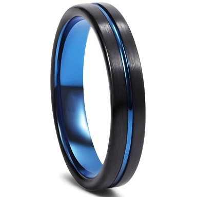 Prsten DA-32459 KP32459, 57 mm, crno-plavi