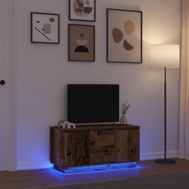 TV ormarići s LED svjetlima 2 kom boja drva 100x41x50 cm