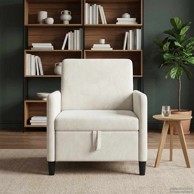 Sofa s pohranom, 72 x 78 x 87 cm, poliester, krem