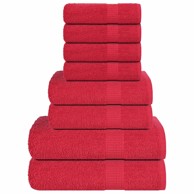 Set ručnika FROGN, 8 dijelova, 360 g/m², crveni