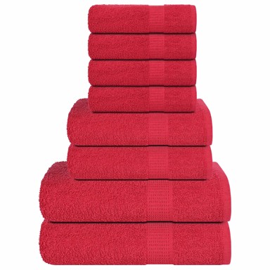 Set ručnika FROGN, 8 dijelova, 360 g/m², crveni