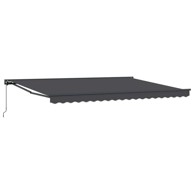 Ručno sklopiva tenda, 4,5 x 3,5 m, antracitna, antracitni okvir