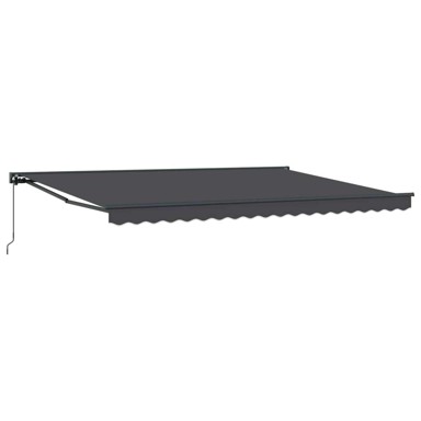 Ručno sklopiva tenda, 4,5 x 3,5 m, antracitna, antracitni okvir