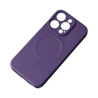 HURTEL Silikonska maskica s MagSafeom za iPhone 16e, ljubičasta