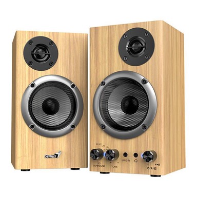 GENIUS Zvučnici SP-HF520BT, 20 W, Bluetooth, drvo