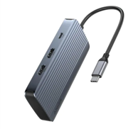 ANKER Hub USB-C 7u1 Dual Display, siva
