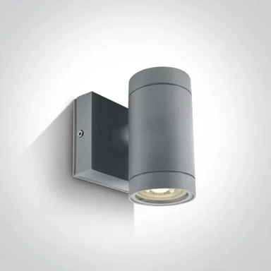 Zidna svjetiljka, 1xGU10, 35W, IP54, DM67130E/G, siva
