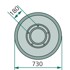 GRANIT Klizna ploča fi730 mm DEUTZ VICON Z1526930