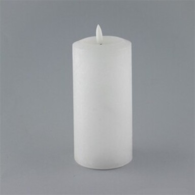Svijeća s LED plamenom, 15.5cm, bijela