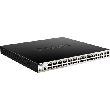 D-LINK Mrežni preklopnik DGS-1210-52MP/ME/E, 48 x Gigabit RJ45, PoE, L2+, 1U, crni
