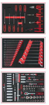 KS TOOLS Set ručnog alata s ulošcima za univerzalno spremanje -Set 713.0215