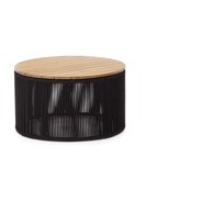 KAVE HOME Okrugli vrtni stol s pločom stola od bagrema ø 70 cm Dandara