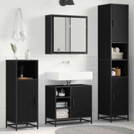 Set namještaja za kupaonicu, 3 kom, 65 x 33 x 60 cm, crni hrast