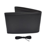 OTOM Perforirana šivana navlaka za volan, crna 38-39 cm