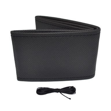 OTOM Perforirana šivana navlaka za volan, crna 38-39 cm