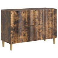 Krevet, 89 x 34,5 x 60 cm, konstruirano drvo, dimljeni hrast