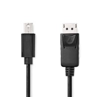 NEDIS Mini DisplayPort na DisplayPort kabel, 2 m, crna