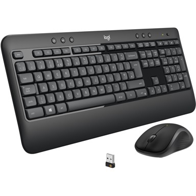 LOGITECH Set tipkovnice i miša MK540 Advanced, bežični, crni