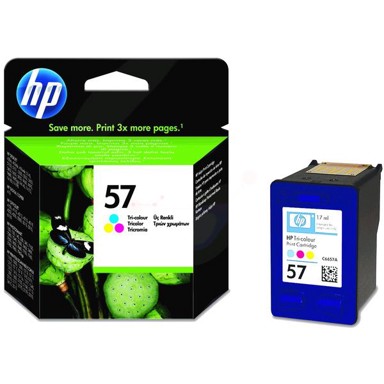 HP Tinta, 57, original, trobojna