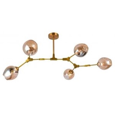 VIDIK Stropna svjetiljka 20089 (Ø105 cm) 5xE27, IP20, zlatna