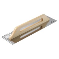 Nazubljena gleterica od nehrđajućeg čelika 480 x 130 mm, 6 x 6 mm