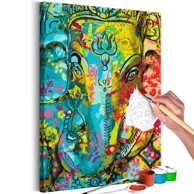 Slika za samostalno slikanje Colourful Ganesha 40x60