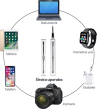 SINNECT 3-u-1 olovka za čišćenje slušalica i mobilnih uređaja