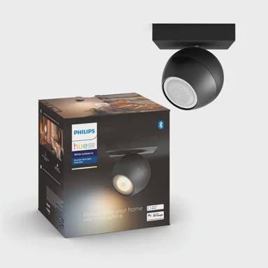 PHILIPS Hue reflektor Buckram, 1x5 W, crna