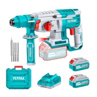 TOTAL Akumulatorski rotacijski čekić One-Stop Tools SDS Plus 5000 ud/min 18 mm 2,5 J, crni