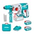 TOTAL Akumulatorski rotacijski čekić One-Stop Tools SDS Plus 5000 ud/min 18 mm 2,5 J, crni