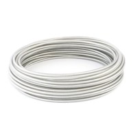 Čelično uže u PVC oplati, 2/4 mm, 50 m, pocinčano, prozirno