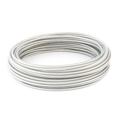 Čelično uže u PVC oplati, 2/4 mm, 50 m, pocinčano, prozirno