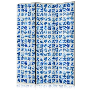 Paravan Keramičke pločice, tradicionalne portugalske plave pločice azulejos, 135x172 cm, akustični