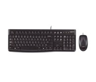LOGITECH Tipkovnica + miš MK120 Desktop, crna, USB