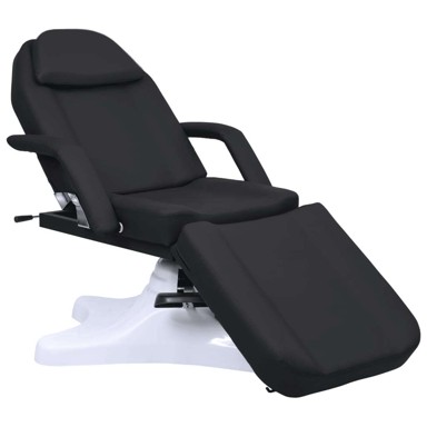 Masažni stol, 180 x 62 cm, podesiva visina, crna