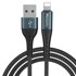 YESIDO Kabel CA-62, USB kabel na Lightning, 2,4 A, 1,2 m, crni