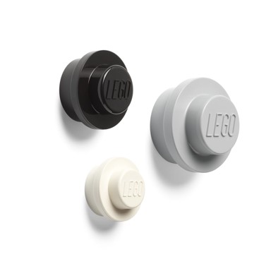LEGO Set od 3 zidne vješalice ® Black And White