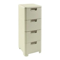 CURVER Visok kupaonski ormarić, 33x79 cm, ratan