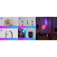 GOVEE Držači za neon svjetlosne trake 5 kom, crni