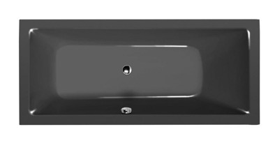 POLYSAN Pravokutna kada, Mimoa, 170x80x39 cm, ugradna, siva, akrilna