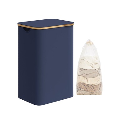 Košara za rublje 60 litara - 90L (42 x 32 x 70,5 cm), plava